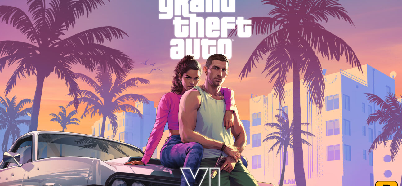 GTA VI art work featuring Lucia and Jason