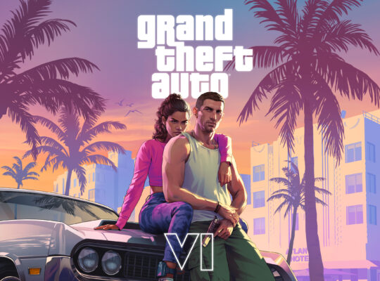 GTA VI art work featuring Lucia and Jason