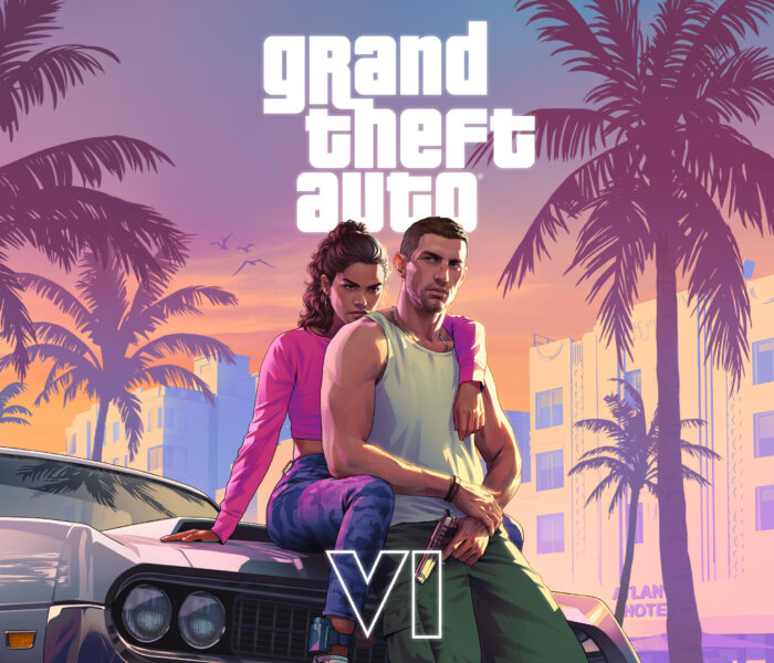 GTA VI art work featuring Lucia and Jason