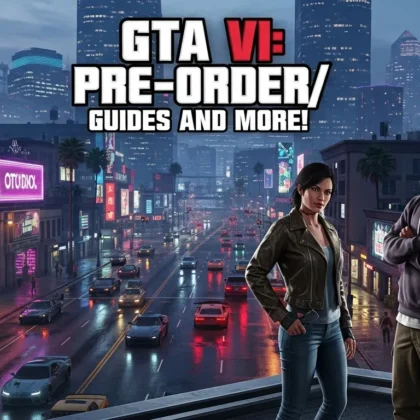 Cover image of GTA VI Preorder guide with a view of vice city